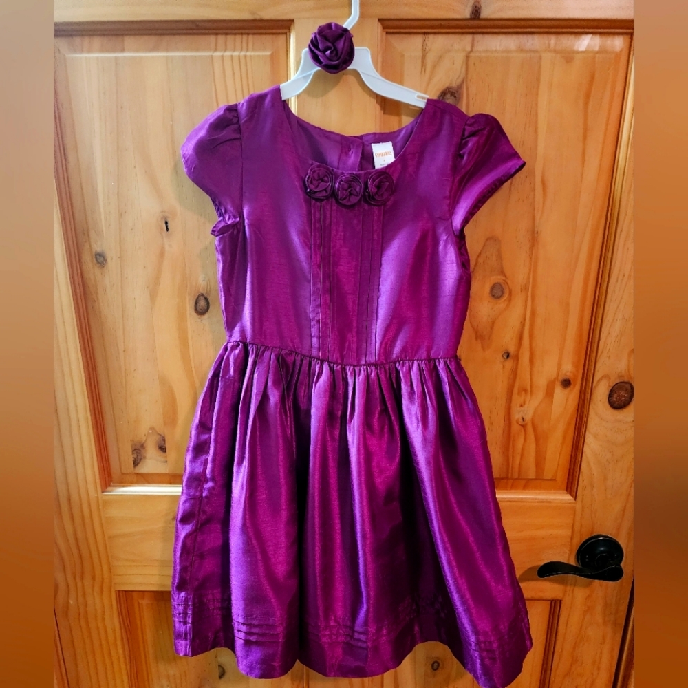 Deep plum colored short sleeved gymboree dress
